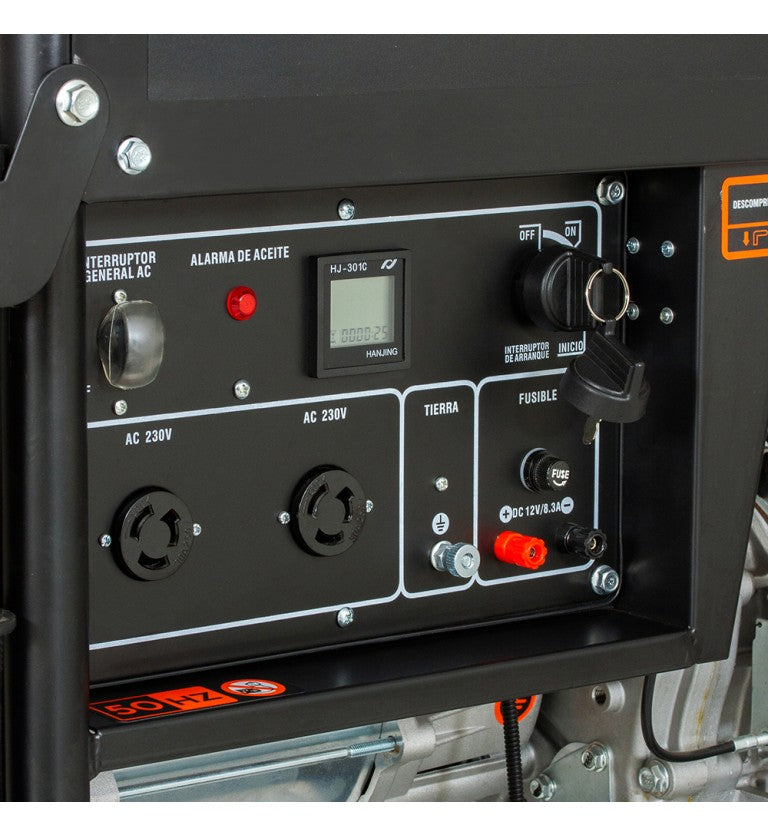 Generador eléctrico monofásico abierto diésel GO65DE - 6,5kVA - Kolvok
