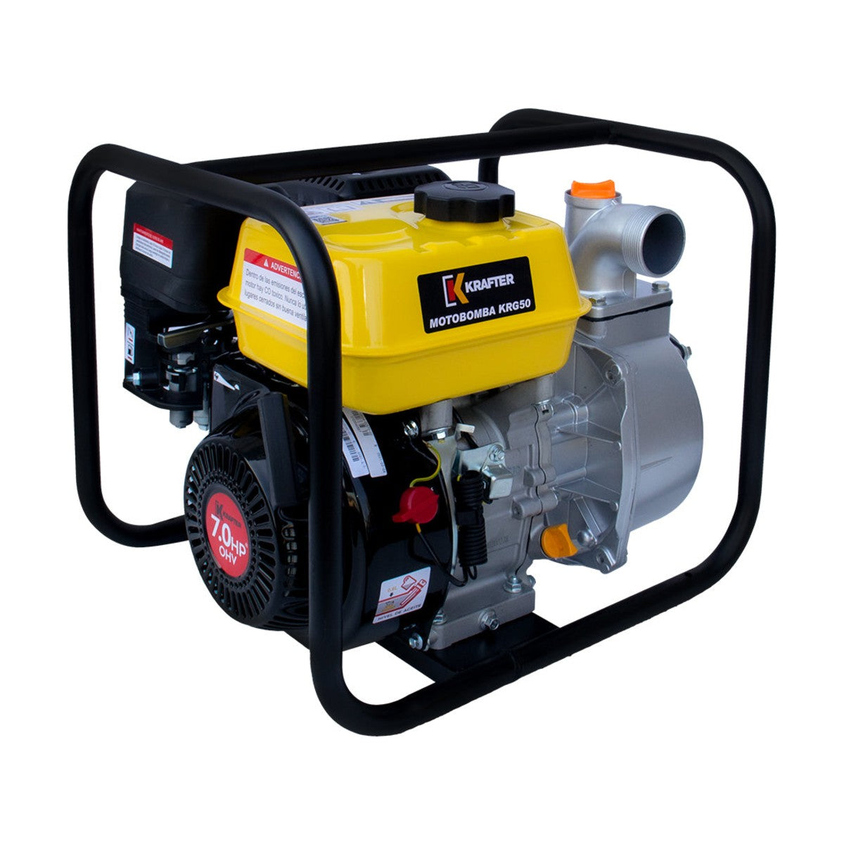 Motobomba gasolina 2X2 - Krafter – vista 3