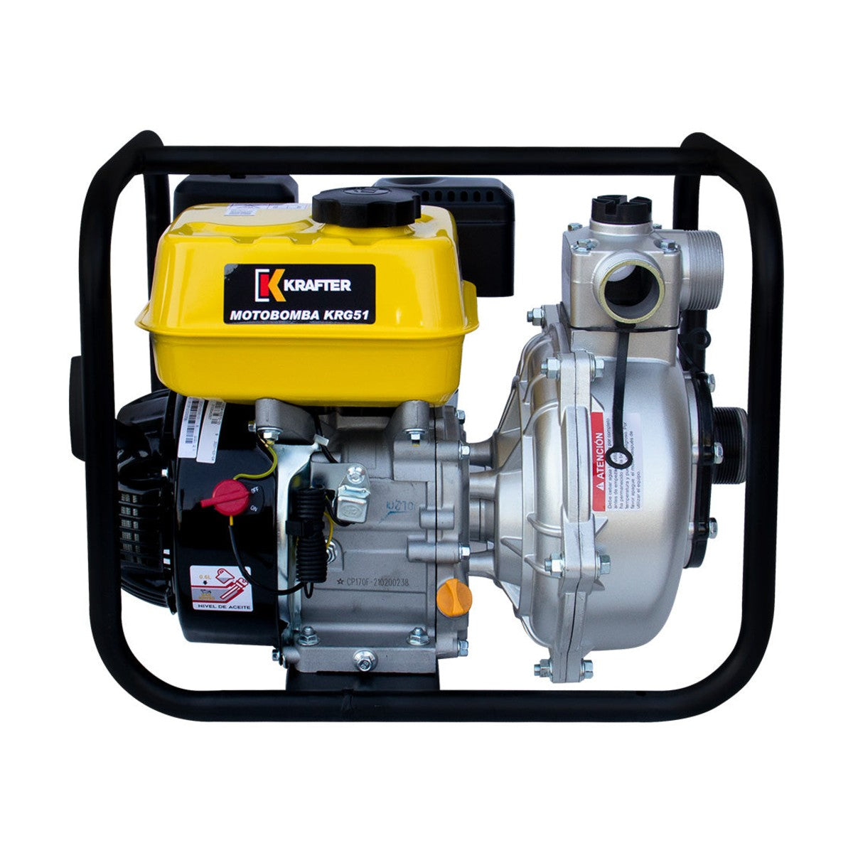 Motobomba Gasolina 2X2 Alta Presión - Krafter – vista 2