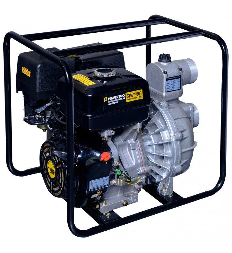 Motobomba 3" GWP30F 13HP gasolina alta presión - Power Pro