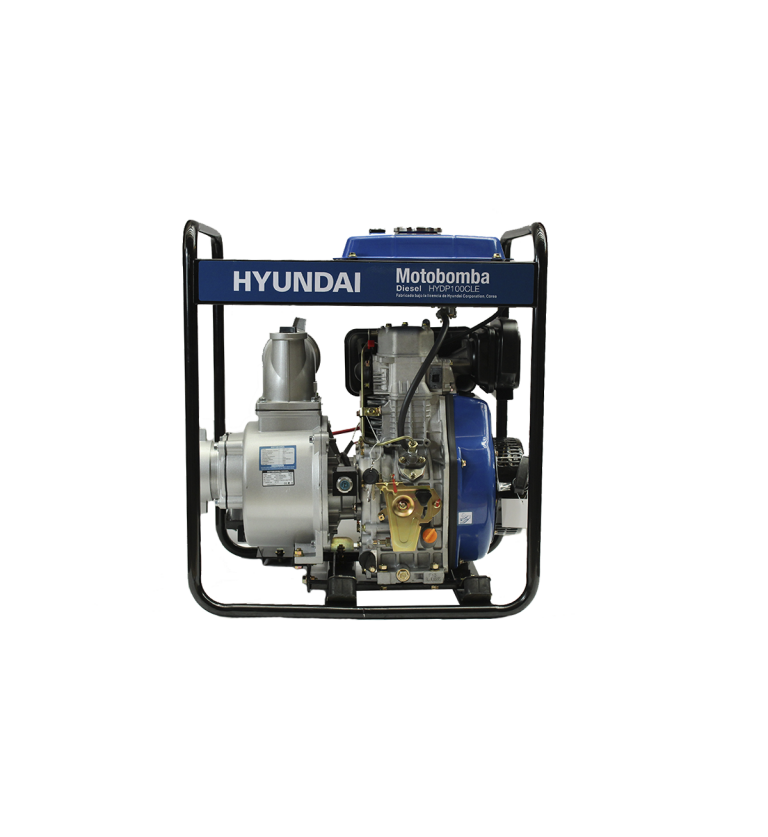 Motobomba Hyundai diésel 4" partida eléctrica agua limpia
