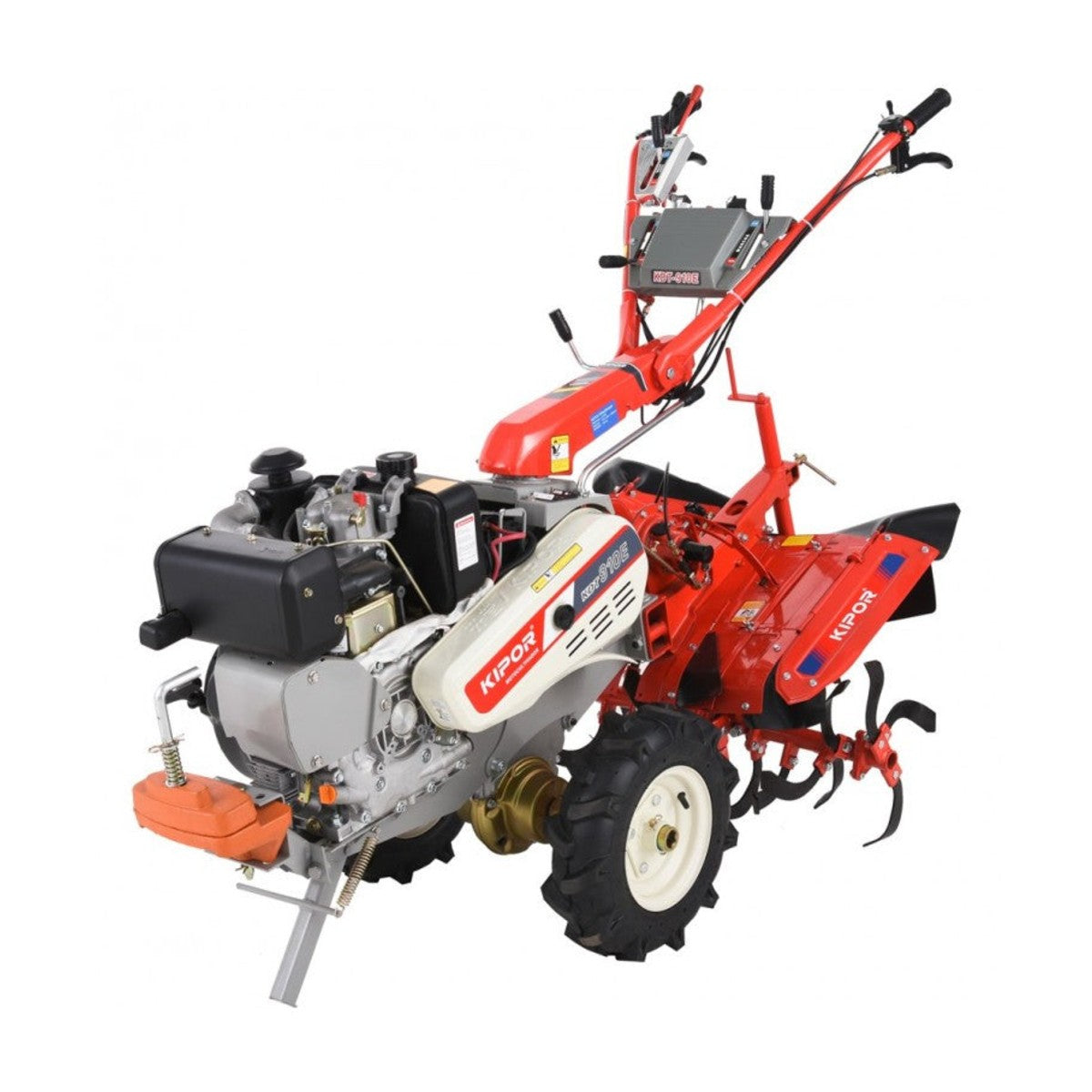 Motocultivador diésel 10hp KDT910E + rotovator + arador de punta - Kip ...