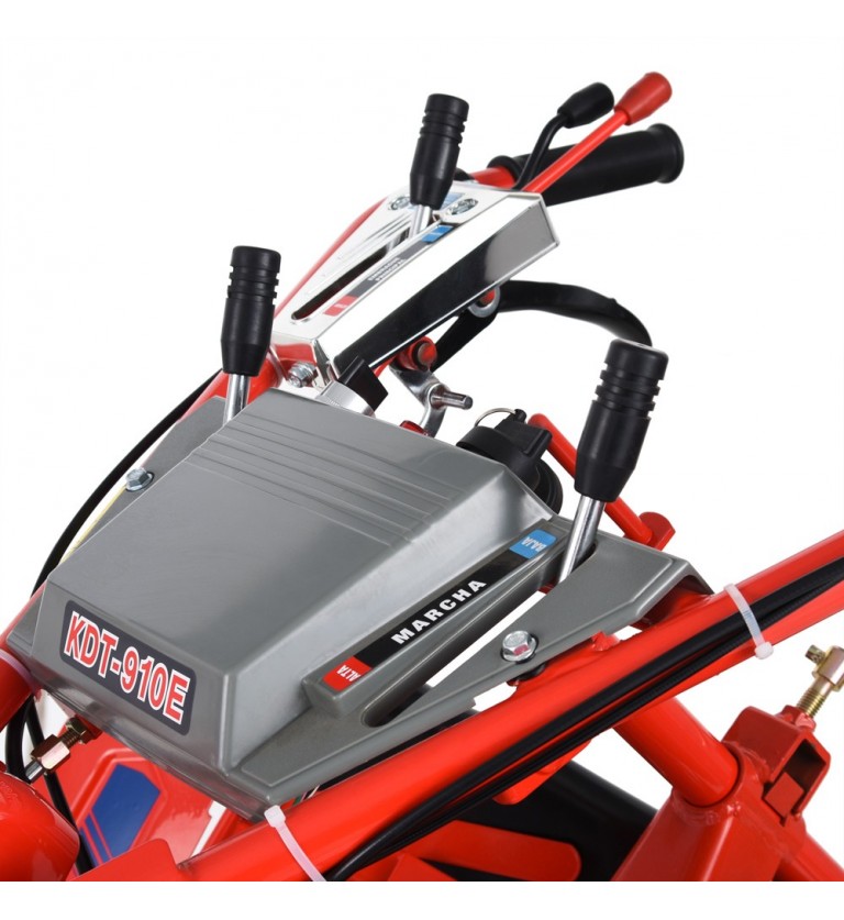 Motocultivador diésel 10hp KDT910E + rotovator + arador de punta - Kipor