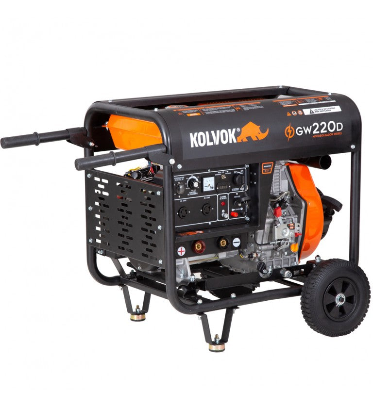 Motosoldador Diesel GW220D - 200 AMPERES - 2.2 KW - Kolvok