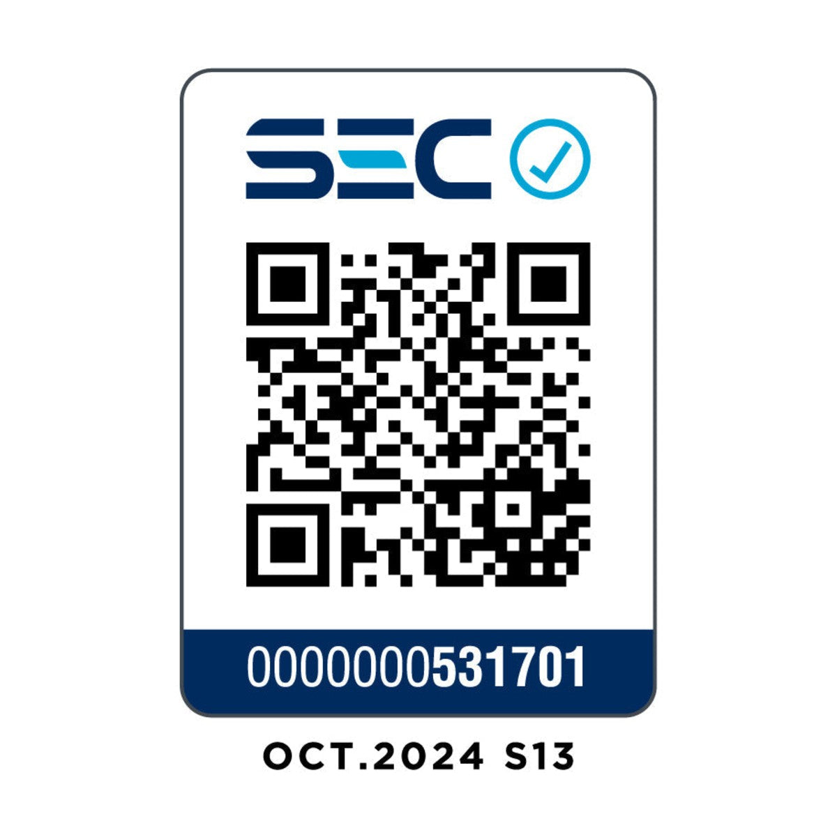 Código QR de certificación SEC folio 531701 – Motobomba 2” DWP20F 6,7 HP diésel Power Pro