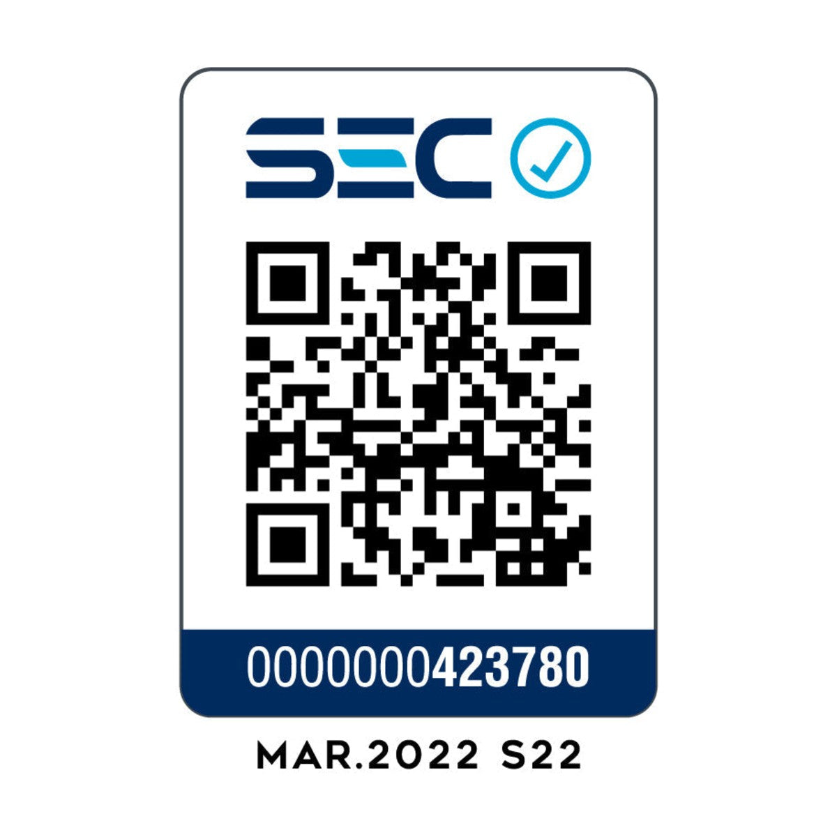 Código QR de certificación SEC folio 423780 – Generador eléctrico monofásico GO30D 3KVA diésel - Kolvok