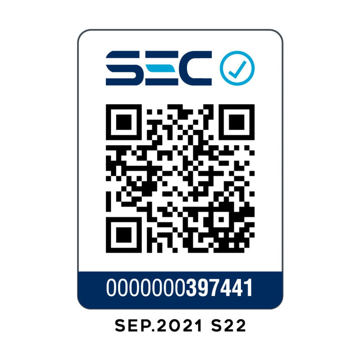 Código QR de certificación SEC folio 397441 – Generador eléctrico trifásico abierto diésel GO80DE3 - 8,1kVA - Kolvok