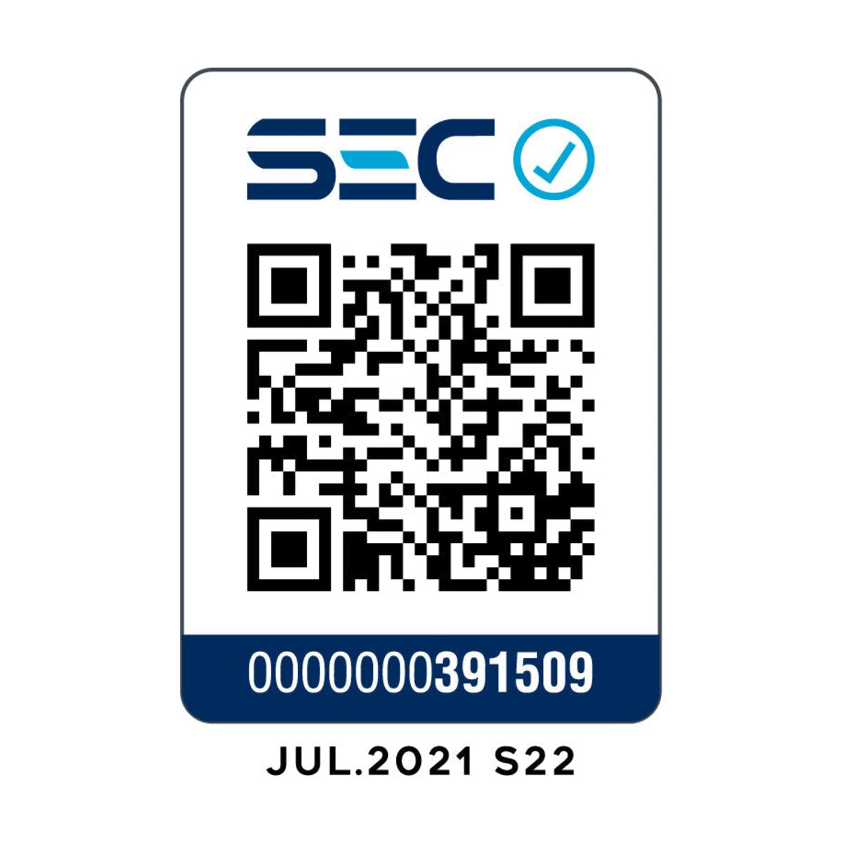 Código QR de certificación SEC folio 391509 – Generador eléctrico insonorizado monofásico diésel GS850D - 6,5kVA - Kolvok