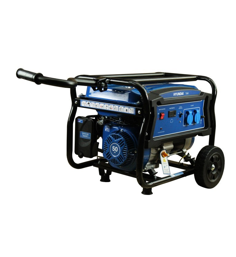 Generador eléctrico Hyundai gasolina 2,5/2,8 KW/KVA partida manual monofásico abierto