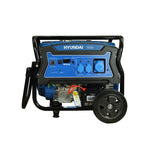 Generador eléctrico Hyundai gasolina 7,5/8,3 KW/KVA partida eléctrica monofásico abierto con ruedas
