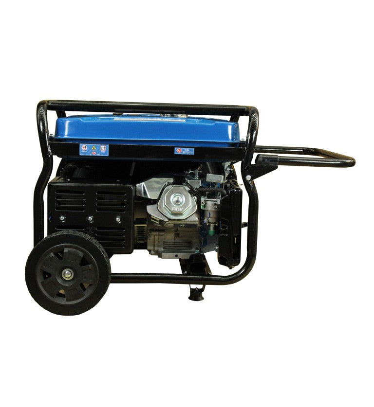 Generador eléctrico Hyundai gasolina 7,5/8,3 KW/KVA partida eléctrica monofásico abierto con ruedas