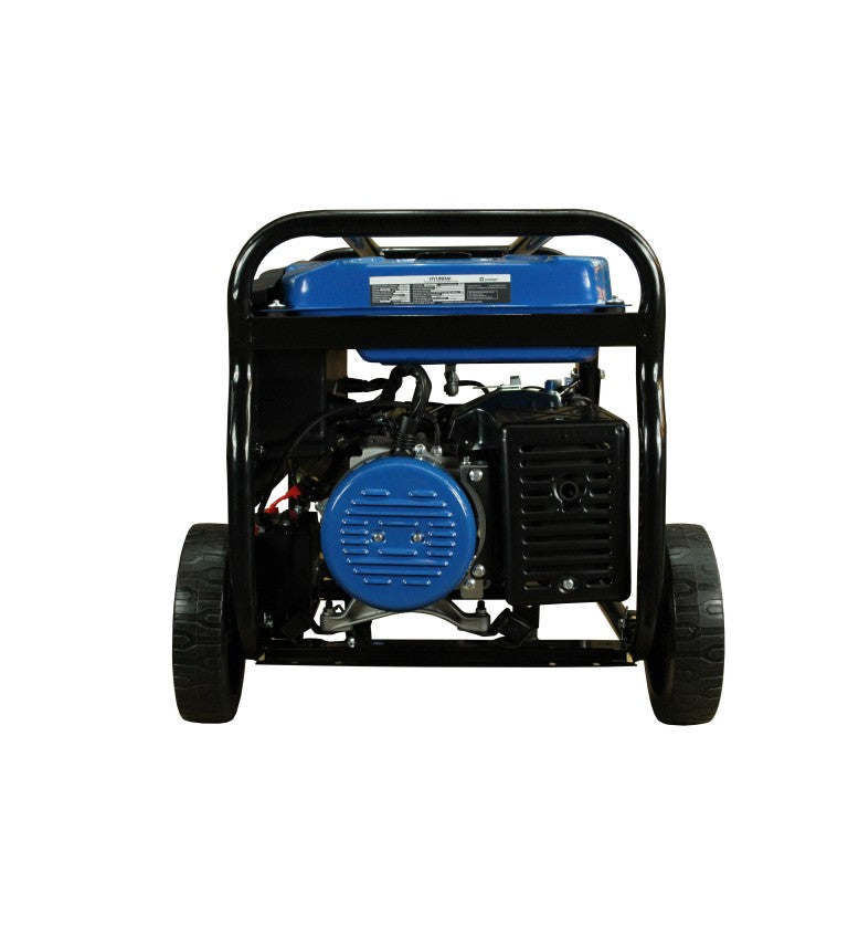 Generador eléctrico Hyundai gasolina 6/6,5 KW/KVA partida eléctrica monofásico abierto con ruedas