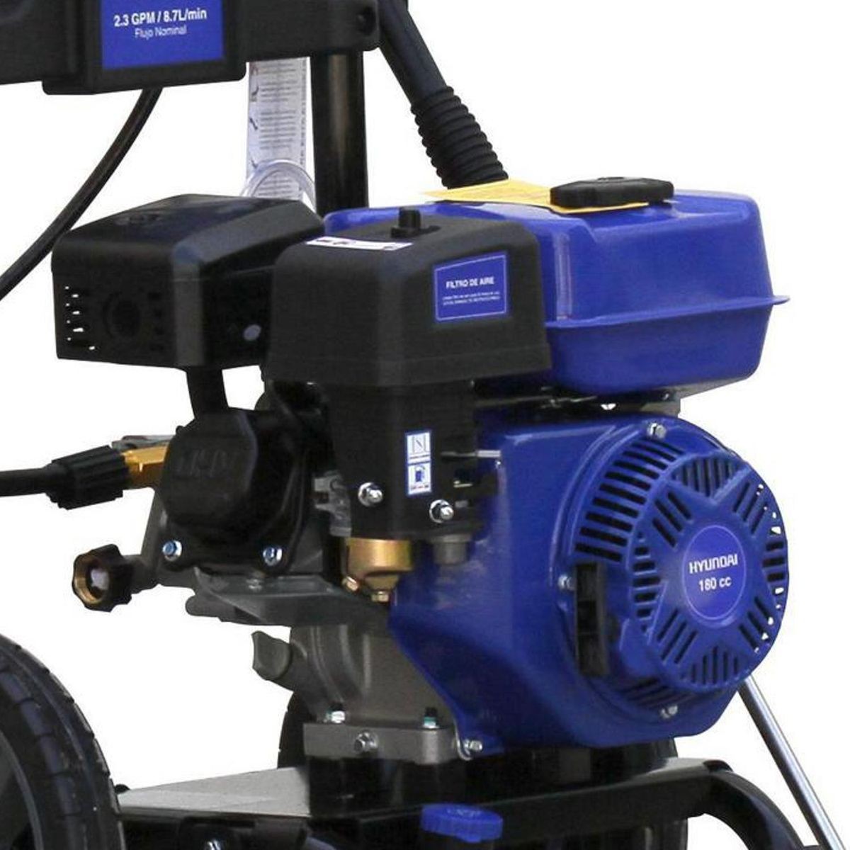 Hidrolavadora Hyundai GPW2700 a gasolina 5 HP 186 bar – detalle motor 5 HP