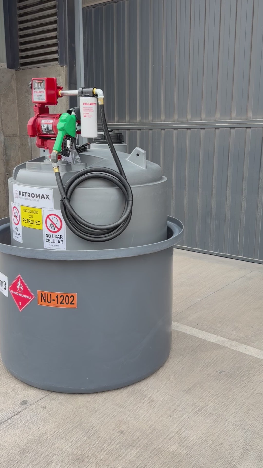ESTANQUE DIESEL SUPERFICIE 1.000 LTS FT1000+FR PETROMAX CON SURTIDOR