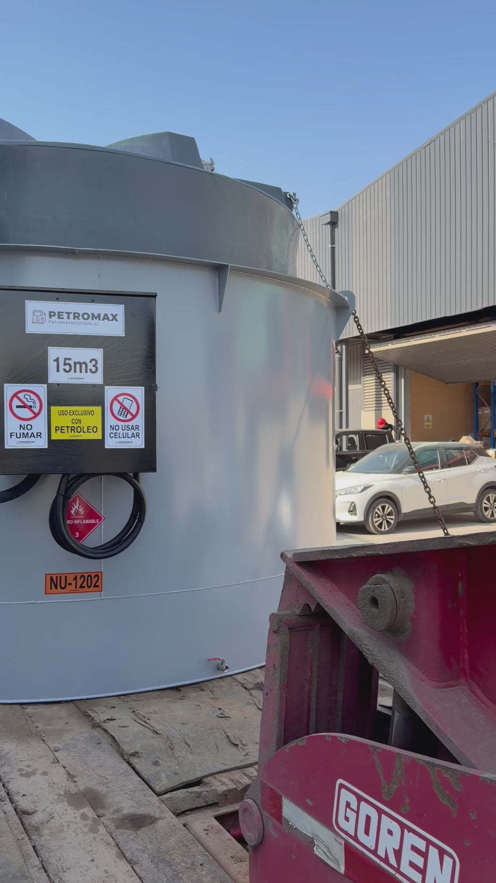 ESTANQUE DIESEL SUPERFICIE 15.000 LTS FT15000+FR PETROMAX CON SURTIDOR
