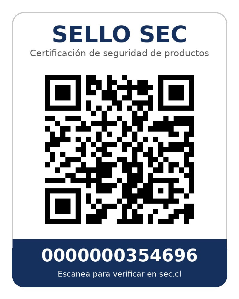 Código QR de certificación SEC folio 354696 – Motobomba Hyundai diésel 3" partida eléctrica agua limpia