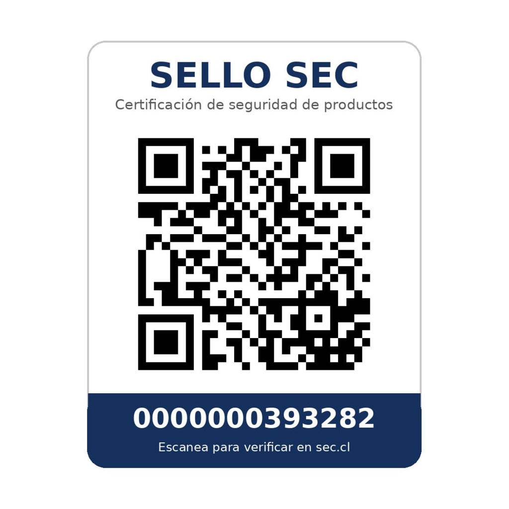 Código QR de certificación SEC folio 393282 – Generador eléctrico Hyundai diésel 6/6,5 KW/KVA partida eléctrica monofásico abierto